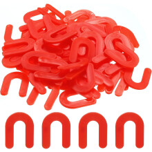 100Pcs Horseshoe Shim Tile Spacers 3mm 1/8 Inch U Shape Plastic Wall Floor Tile Spacers for Tile Leveling, Red