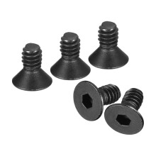 #8-32x1/4 Flat Head Socket Cap Screws, 10.9 Grade Carbon Steel Hex Socket Countersunk Flat Head Screw Bolts Machine Screws Fasteners, Fully Threaded,