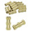 Knurled Insert Nuts, 15Pcs M6 x 20mm(L) x 8mm(OD) Thread Printing Brass Nuts Female Threaded Inserts Brass Heat Set Insert Embedment Nuts 1