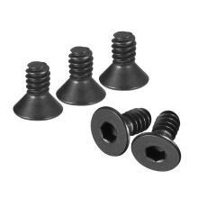 #4-40x1/4 Flat Head Socket Cap Screws, 10.9 Grade Carbon Steel Hex Socket Countersunk Flat Head Screw Bolts Machine Screws Fasteners, Fully Threaded,