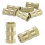 Knurled Insert Nuts, 8Pcs M8 x 20mm(L) x 10mm(OD) Thread Printing Brass Nuts Female Threaded Inserts Brass Heat Set Insert Embedment Nuts 1