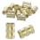 Knurled Insert Nuts, 16Pcs M8 x 16mm(L) x 10mm(OD) Thread Printing Brass Nuts Female Threaded Inserts Brass Heat Set Insert Embedment Nuts 1
