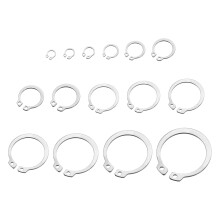 175 Pcs External Retaining Rings, 15 Sizes 304 Stainless Steel External Circlip Snap Rings Assortment Kits Round Wire Snap Rings for Valves Electrical