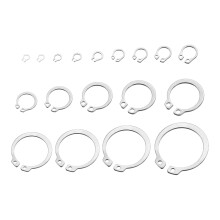 365 Pcs External Retaining Rings, 18 Sizes 304 Stainless Steel External Circlip Snap Rings Assortment Kits Round Wire Snap Rings for Valves Electrical