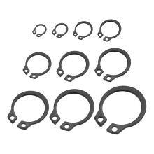 200 Pcs External Retaining Rings, 10 Sizes 65Mn Carbon Steel External Circlip Snap Rings Assortment Kits Round Wire Snap Rings for Valves Electrical A