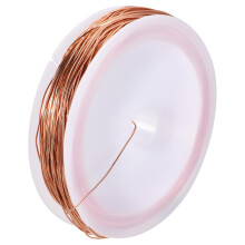 99.9% Soft Copper Wire(28 Gauge, 98 FT), 0.06 Pound Spool Pure Copper Wire for Jewelry Making, Craft, Decorations