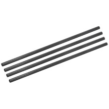 4Pcs Carbon Fiber Tubes 10 x 12 x 420mm Matte Surface Rod 3K Roll Wrapped Carbon Round Tubing for RC Airplane Quadcopter Multicopter