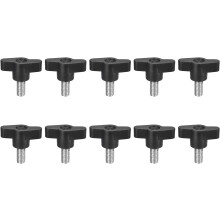10Pcs Clamping Screw Knob, M8 x 12mm Metric 304 Stainless Steel T Shaped Thumb Screws Handle for Quick Remove Hand Tightening Knob Replacement