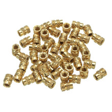 M4 Threaded Inserts, 50 Pcs Metric Knurled Nuts Brass Heat-Set Inserts for Plastic, 3D Printing Components