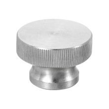 Knurled Thumb Nuts, 1Pcs M10 x D30mm x H20mm Stainless Steel Round Knobs Fasteners Blind Hole Hand Screw Nut Silver for 3D Printer Parts, Machine Tool