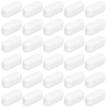 Blind Chain Connector 100Pcs Plastic Bead Ball Chain Cord Connectors for Roman Roller Shades Bead Blinds Curtain Beaded Chain Fit 4.5mm Bead White