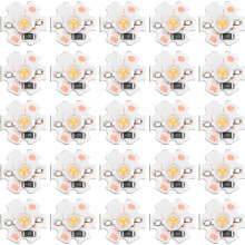 1W 5V LED Chip Bulb, Light Beads 200lm Brightness High Bead COB LED Chip with Aluminum Plate for Floodlight Spotlight Replacement, 25 Pack(Yellow Ligh