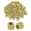 50Pcs Knurled Insert Nuts, M3x3.7(L) x4.5mm(OD) Brass Female Threaded Inserts Heat Set Insert for 3D Printing Components and Plastic Shell 1