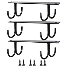 Ganchos, 3 piezas, estante para tazas de café, colgador de metal para tazas debajo del gabinete, estilo europeo, soporte de hierro para vino
