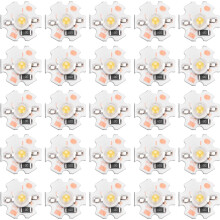 1W 5V LED Chip Bulb, Light Beads 200lm Brightness High Bead COB LED Chip with Aluminum Plate for Floodlight Spotlight Replacement, 25 Pack(Natural Lig