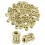 50Pcs Knurled Insert Nuts, M2x5(L) x4mm(OD) Brass Female Threaded Inserts Heat Set Insert for 3D Printing Components and Plastic Shell 1