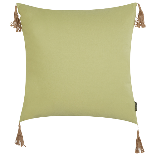 Beliani Throw Cushion CHMISTAR 45 x 45 cm Olive Green Solid