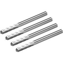 Tungsten Carbide Rotary Files 1/8" Shank, Single Cut Cylindrical Radius End Rotary Burrs Tool 3mm Dia, for Die Grinder Drill Bit Alloy Steel Hard Meta