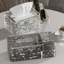 Distributeur de papier essuie-tout SUSUchens, grande capacité, bords lisses, style luxueux, gris transparent, décoration de bureau