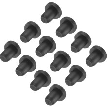 High Temp Silicone Plug Mount Dia 4.5mm/0.18 inch t Shaped Rubber Stopper Hole Plugs for Powder Coating Plating Waterproof Plugs Sealing Plugs Black P