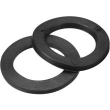 Dumbbell Washer, 25mm x 35mm x 3mm Flat Rubber Washers for Barbell Dumbbell, Black 10 Sets