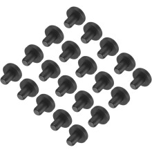 High Temp Silicone Plug Mount Dia 6mm/0.24 inch t Shaped Rubber Stopper Hole Plugs for Powder Coating Plating Waterproof Plugs Sealing Plugs Black Pac