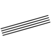 4Pcs Carbon Fiber Tubes 8 x 10 x 500mm Plain Weave Glossy Surface Rod 3K Roll Wrapped Carbon Round Tubing for RC Airplane Quadcopter Multicopter