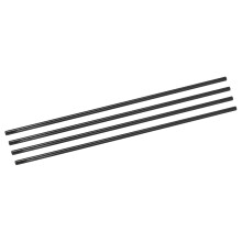 4Pcs Carbon Fiber Tubes 6 x 8 x 420mm Plain Weave Glossy Surface Rod 3K Roll Wrapped Carbon Round Tubing for RC Airplane Quadcopter Multicopter