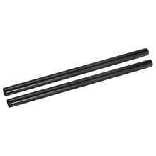 2Pcs Carbon Fiber Tubes 23 x 25 x 420mm Plain Weave Glossy Surface Rod 3K Roll Wrapped Carbon Round Tubing for RC Airplane Quadcopter Multicopter