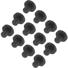 High Temp Silicone Plug Mount Dia 7mm/0.28 inch t Shaped Rubber Stopper Hole Plugs for Powder Coating Plating Waterproof Plugs Sealing Plugs Black Pac