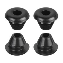 20Pcs Rubber Grommets 5mm Mount Dia, for 3mm ID Rubber Hole Plugs Rubber Wiring Grommets for Firewall Cable Wire Protecting, Black