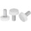 30pcs M6 x 12mm Metric Male Thread Knurled Knobs, Thumb Screw Clamping Knobs Grip Plastic Handle Hand Knobs with Threaded Stud, White 1