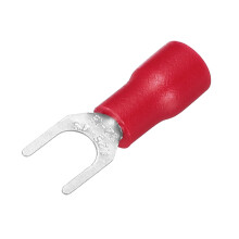 150 Pcs Insulated U-Type Wire Connector Electrical Crimp Terminal 22-16 AWG for Electrical Projects Red