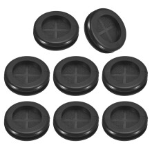 24Pcs Rubber Grommets 7/8" (22mm) Drill Hole, 3/4" (18mm) ID Double Sided Hole Plugs Ring Gasket for Firewall Cable Wire Protecting, Black
