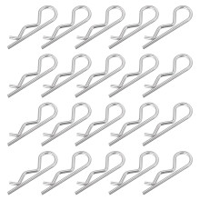 4 mm x 78 mm Cotter Pins Spring Fastener, Hitch Pins Retaining Pin R Clip Hairpin 304 Stainless Steel Silver Tone 50 Pcs