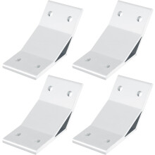 4Pcs 135 Degree Angle Aluminum Profile Corner Brackets, Corner Brace Joint Connectors for 3060 Series (Silver White)