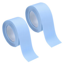 2 Rolls Blue Caulk Sealant Strip Waterproof Self Adhesive 1.4" x 10.5Ft Toilet Caulk Tape, Bathtub Caulk Sealing Strip for Kitchen Countertop, Sink, a