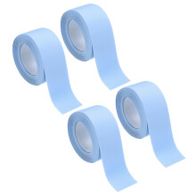 4 Rolls Blue Caulk Sealant Strip Waterproof Self Adhesive 1.5" x 10.5Ft Toilet Caulk Tape, Bathtub Caulk Sealing Strip for Kitchen Countertop, Sink, a