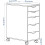 IKEA ALEX Drawer Unit on Castors 36x76 cm 4