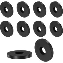 8pcs Rubber Spacers 40mm OD x 15mm ID x 5mm Height Round Anti Vibration Spacer Rubber Bushing Grommets Thick Rubber Washers for Home Car Accessories