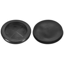 2Pcs Rubber Grommets 2-4/8" (65mm) Drill Hole, 2-1/4" (56mm) ID Single Sided Hole Plugs Ring Gasket for Firewall Cable Wire Protecting, Black