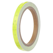 Reflective Tape, 10mm x 8 Meters, 26ft Outdoor Waterproof Warning Tape for Bikes, RV, and Boat Striping Marking, Yellow, 1 Roll