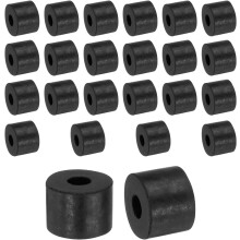 24pcs Rubber Spacers 14mm OD, 5mm ID, 10mm Height Round Anti Vibration Spacer Rubber Bushing Grommets Thick Rubber Washers for Home Car Accessories