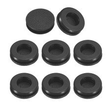 24Pcs Rubber Grommets 3/8" (10mm) Drill Hole, 1/4" (9mm) ID Single Sided Hole Plugs Ring Gasket for Firewall Cable Wire Protecting, Black