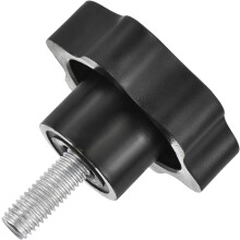 1Pcs Star Knobs, M8x20mm Plastic Hex Shaped Clamping Handle Screw Knobs, Hand Tightening Star Screw Knob for Machinery Umbrella Base Replacement