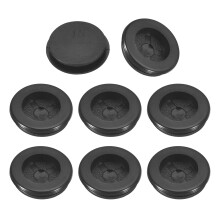 24Pcs Rubber Grommets 5/8" (15mm) Drill Hole, 2/4" (12mm) ID Single Sided Hole Plugs Ring Gasket for Firewall Cable Wire Protecting, Black