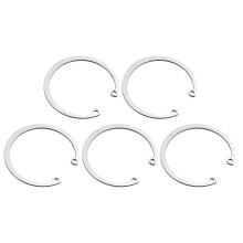 5Pcs 72mm Internal Retaining Ring Circlip, 304 Stainless Steel Internal Circlip Snap Rings C-Clips for Grooved Shafts Studs, Silver Tone