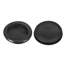 2Pcs Rubber Grommets 2-3/8" (60mm) Drill Hole, 2" (52mm) ID Single Sided Hole Plugs Ring Gasket for Firewall Cable Wire Protecting, Black