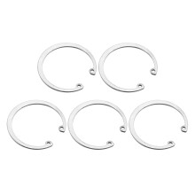 5Pcs 55mm Internal Retaining Ring Circlip, 304 Stainless Steel Internal Circlip Snap Rings C-Clips for Grooved Shafts Studs, Silver Tone