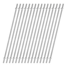 16pcs 8/32 Inch M4 Threaded Rods with 32pcs Hex Nuts 18 Inch 304 Stainless Steel Full Threads Right-Hand Thread for Hangers, U-Bolts, and Beaded Garde